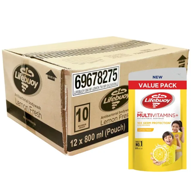 Lifebuoy Kesegaran Lemon Sabun 12*800ml
