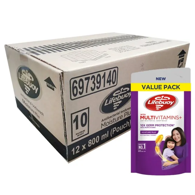 Lifebuoy Pelembap Kulit Pek 12*800ml