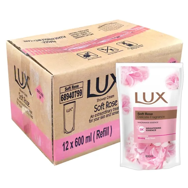 Lux Sbn Mandi Wangian Ros Pek 12*600ml