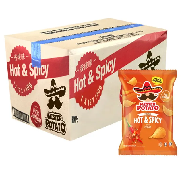 Mister Potato Perisa Pedas 12*140g