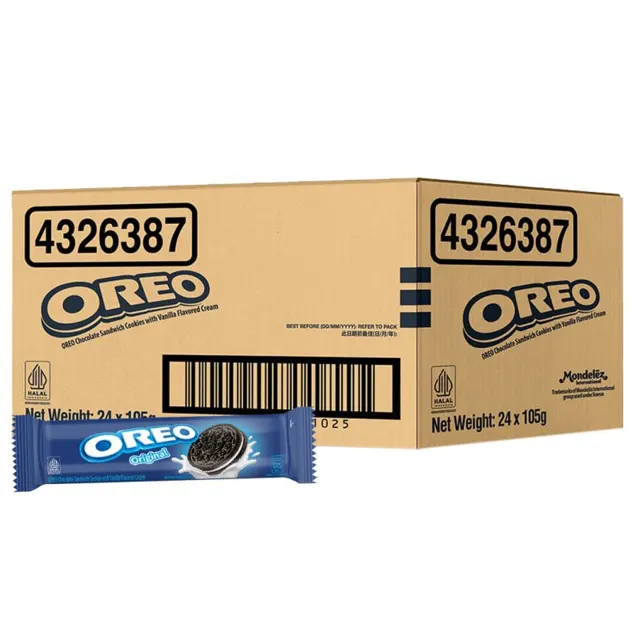 Oreo Sandwich Krim Vanila 24*105g