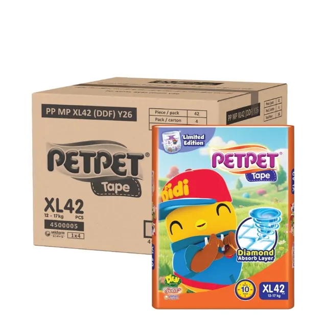 Petpet Gold Tape Xl Lampin Bayi 4*42s