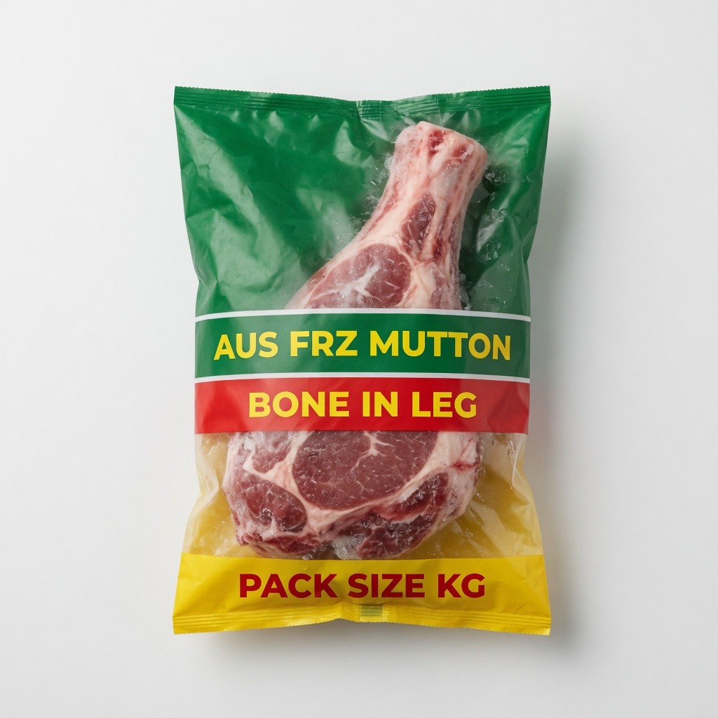 Aus Frz Mutton Bone In Leg