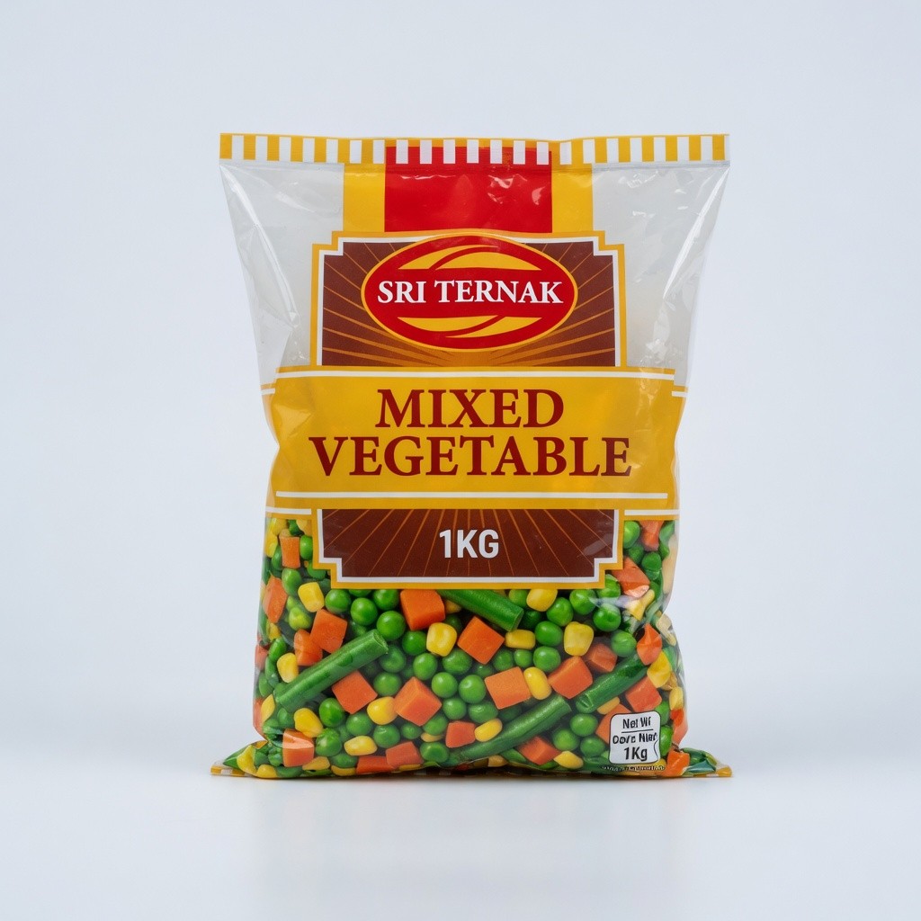 Sri Ternak Potato Wedges Original, Spicy