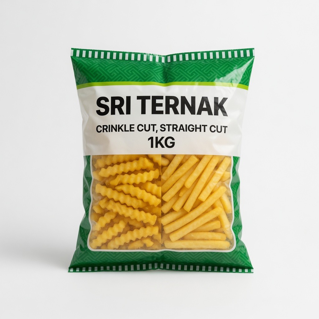 Sri Ternak Crinkle Cut, Straight Cut