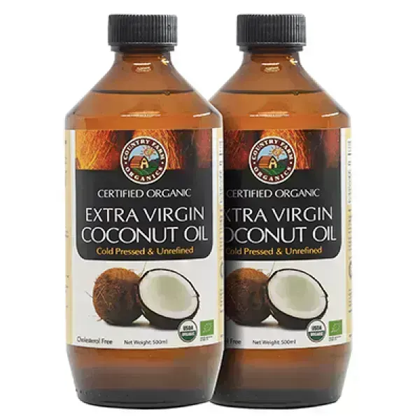 Country Farm Organic Extra Virgin Coconut Oil 2×50