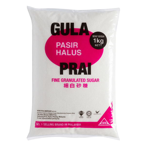 Prai Fine Grain Sugar 1kg