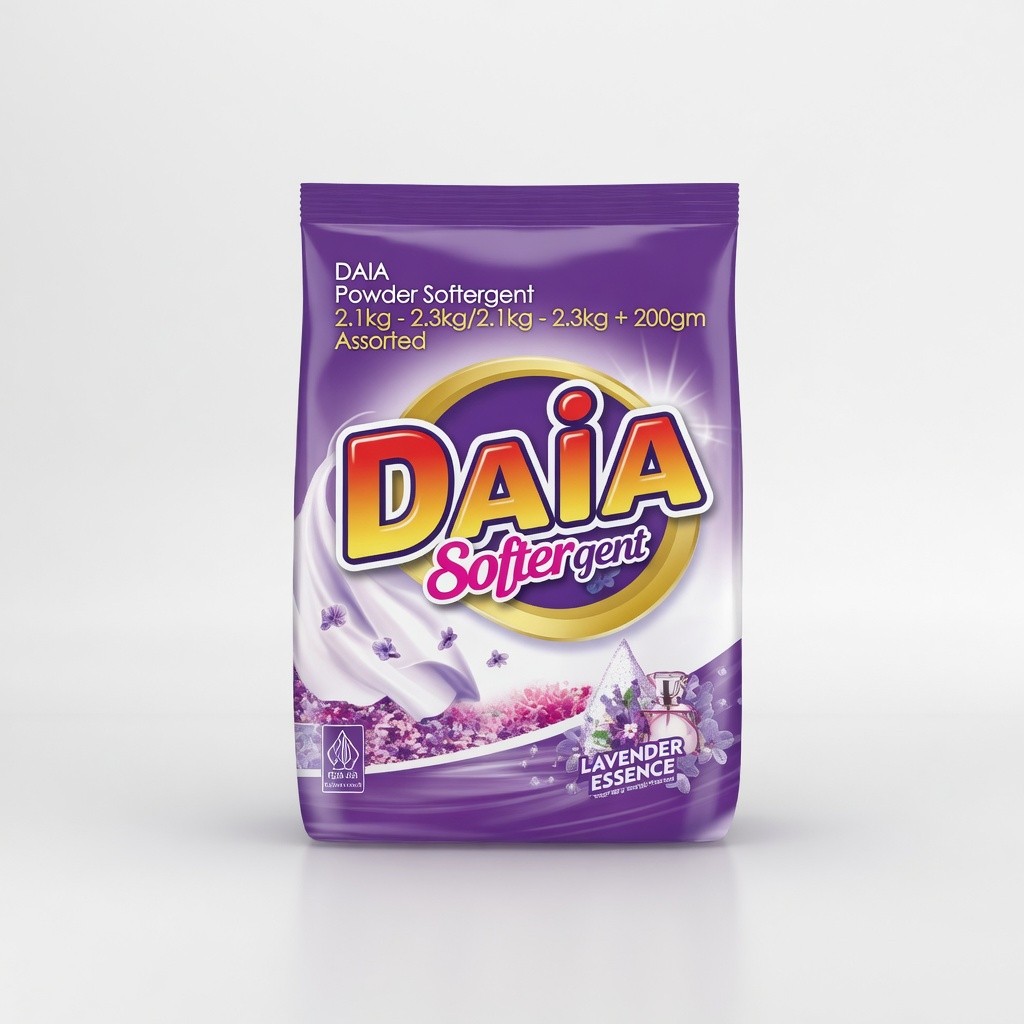 Daia Powder Softergent 2.1kg - 2.3kg/2.1kg - 2.3kg + 200g Assorted