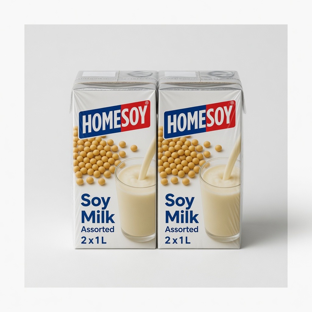 Homesoy Soy Milk 2 x 1L Assorted