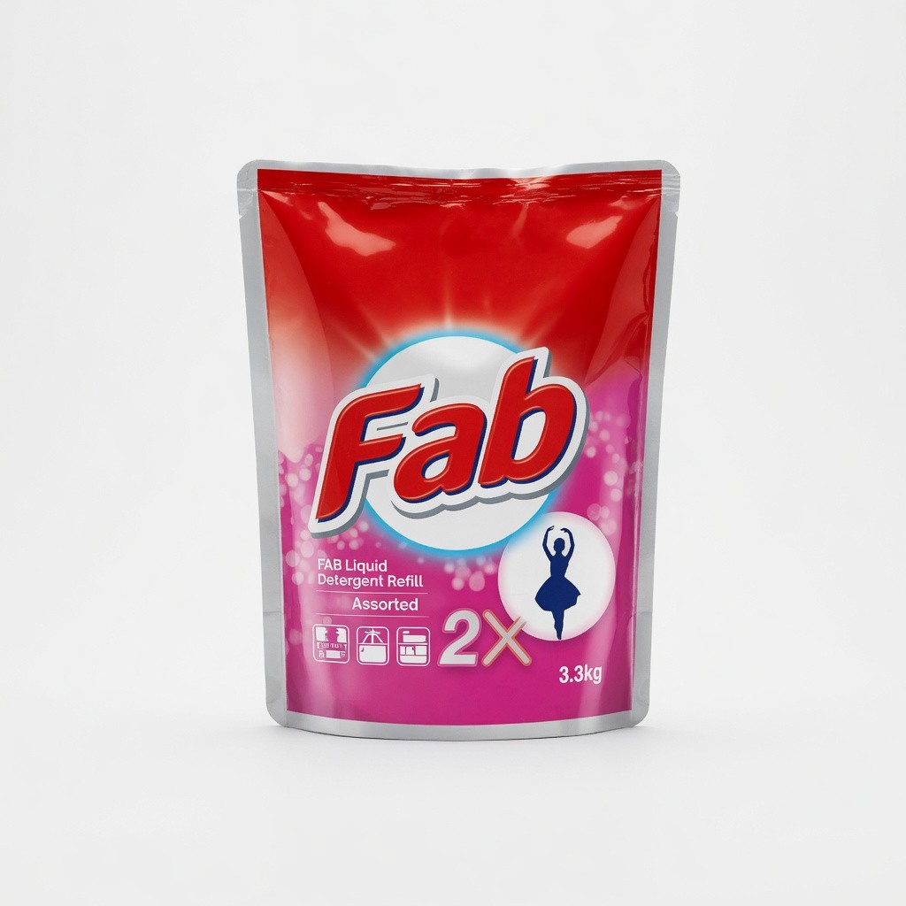 Fab Liquid Detergent Refill 3kg/3.3kg Assorted
