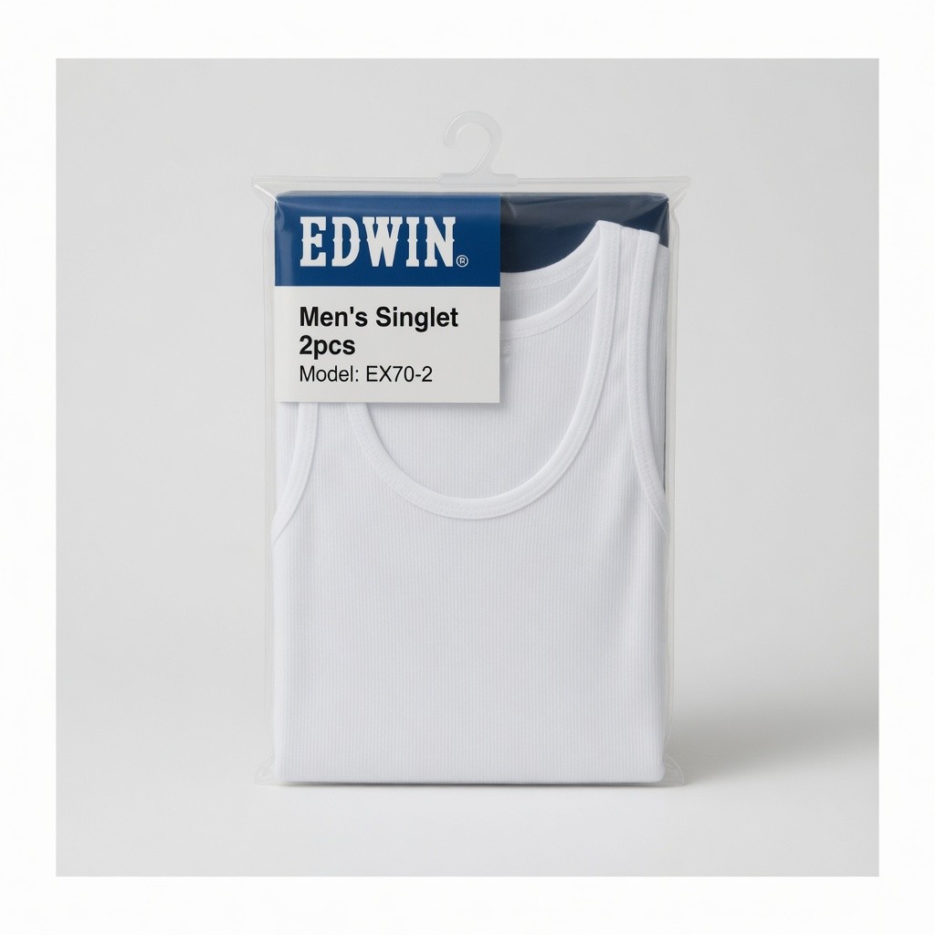 Edwin Men's Singlet 2pcs Model: Ex70-2
