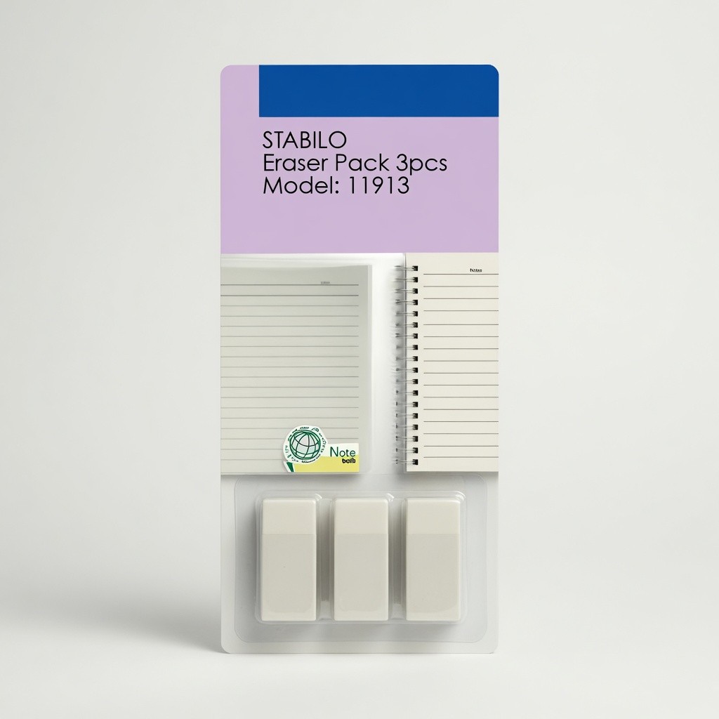 Stabilo Eraser Pack 3pcs Model: 11913