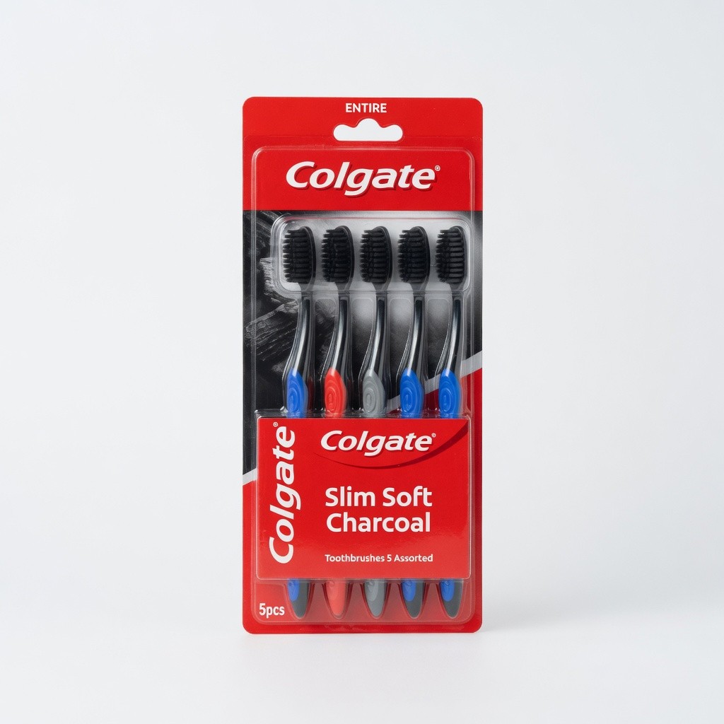 Colgate Slim Soft Charcoal Toothbrushes