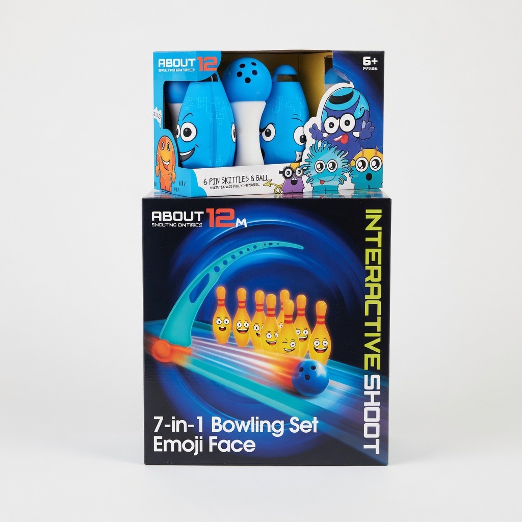 7-in-1 Bowling Set Emoji Face