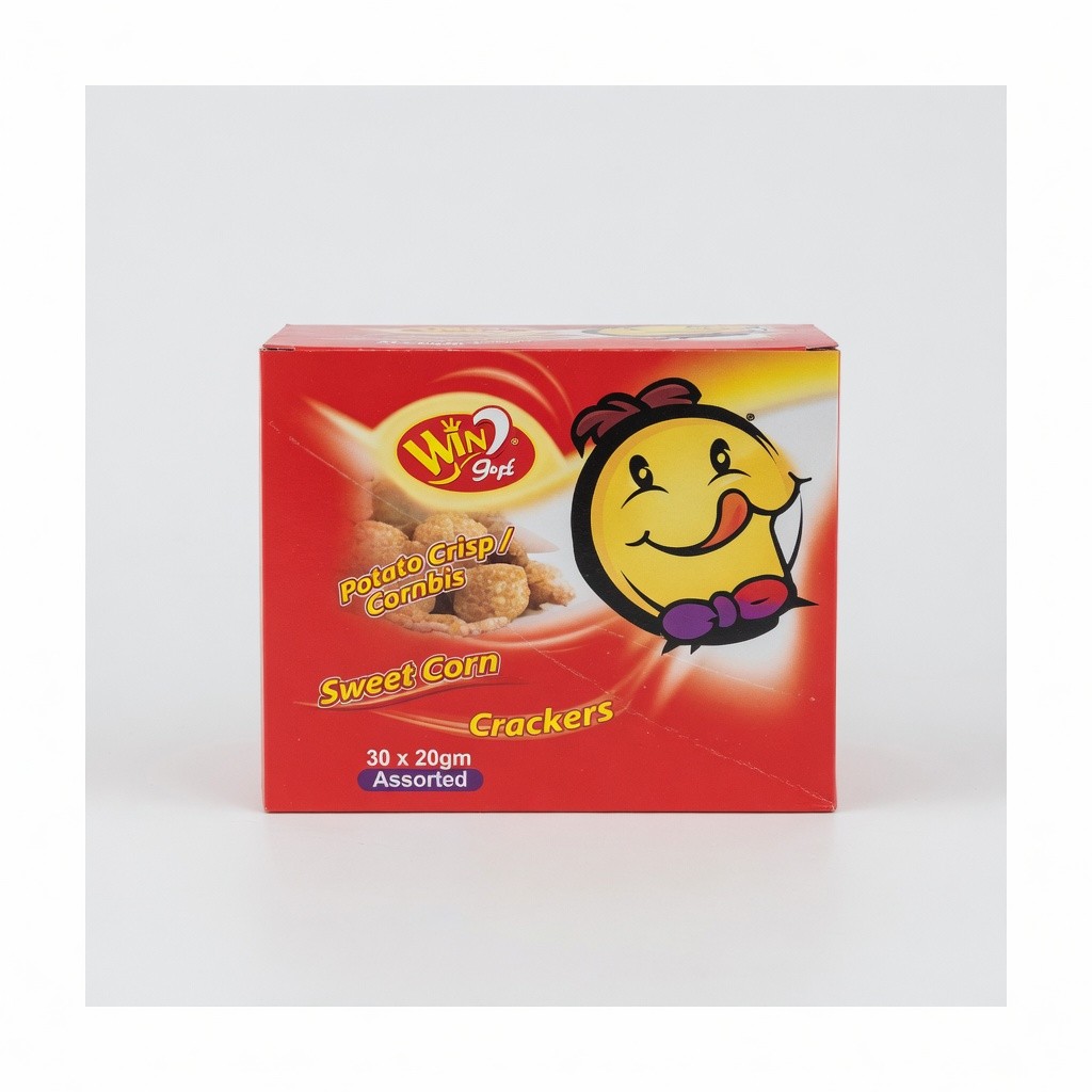 Win2 Potato Crisp/Cornbis Sweet Corn Crackers 30 x 20g Assorted