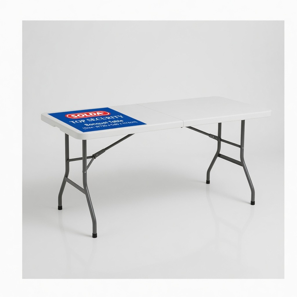 Banquet Table (Size: W120 x D60 x H76cm)