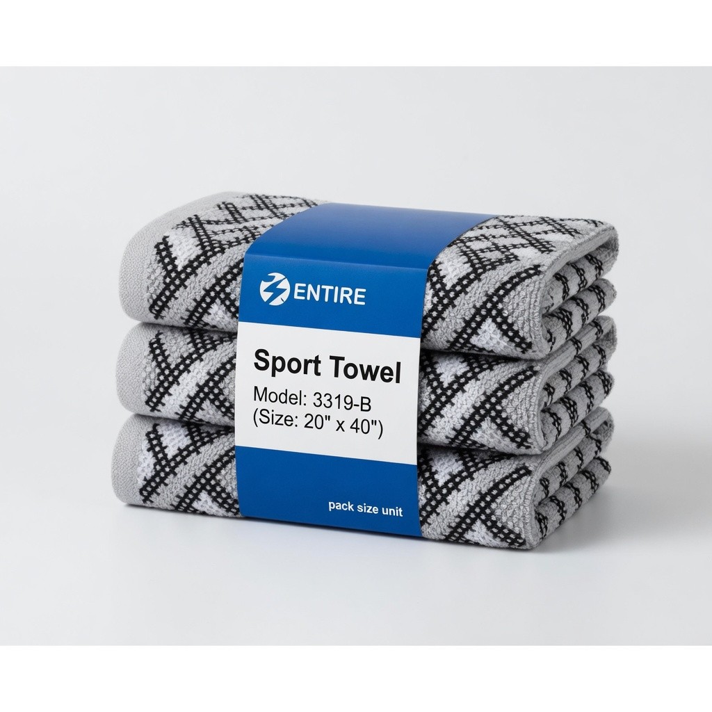 Sport Towel Model: 3319-B (Size: 20" x 40")