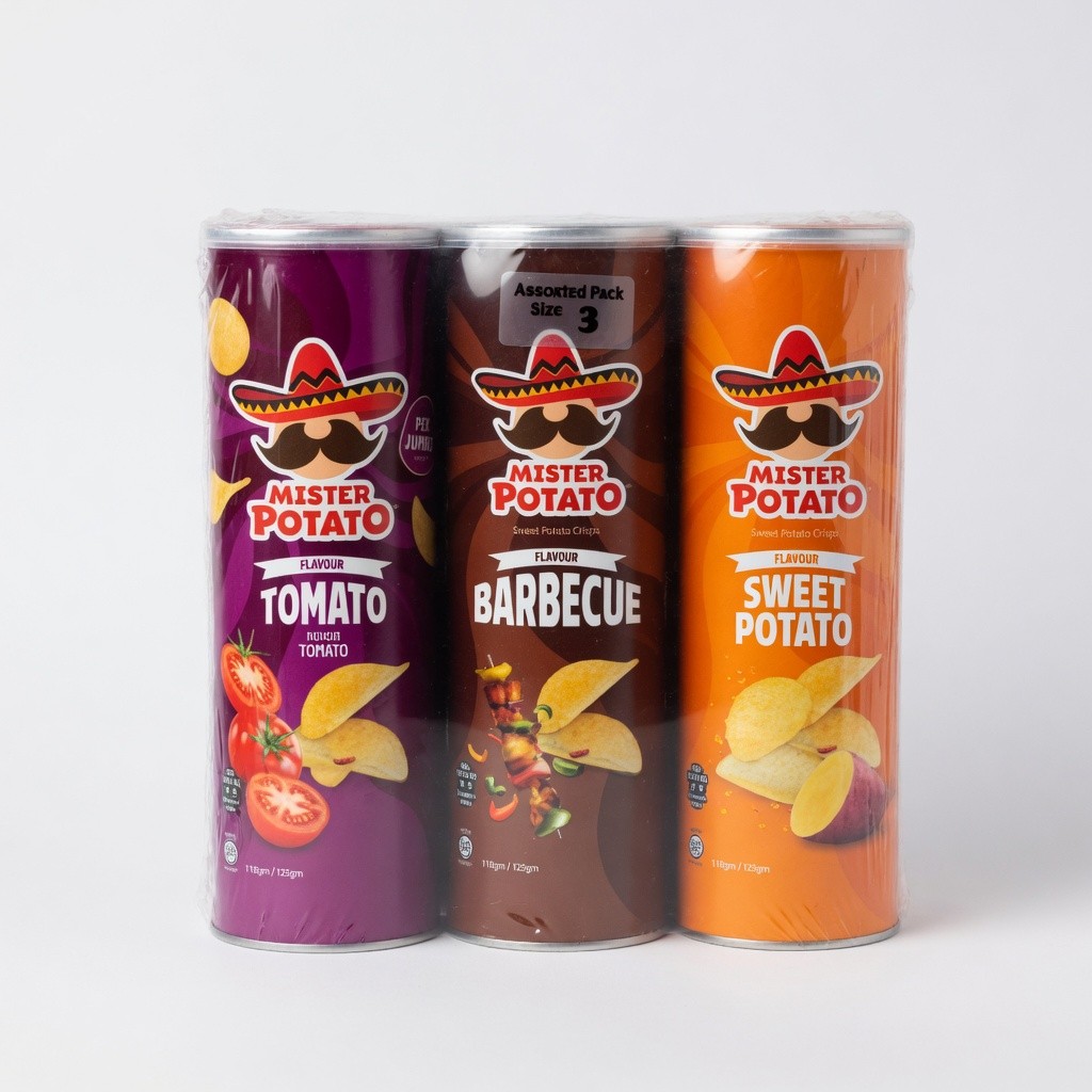 Mister Potato Sweet Potato Crisps/Potato Crisps 118gm/125gm Assorted
