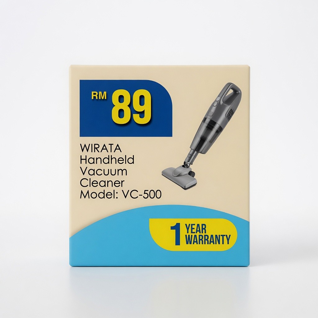 Wirata Handheld Vacuum Cleaner Model: Vc-500