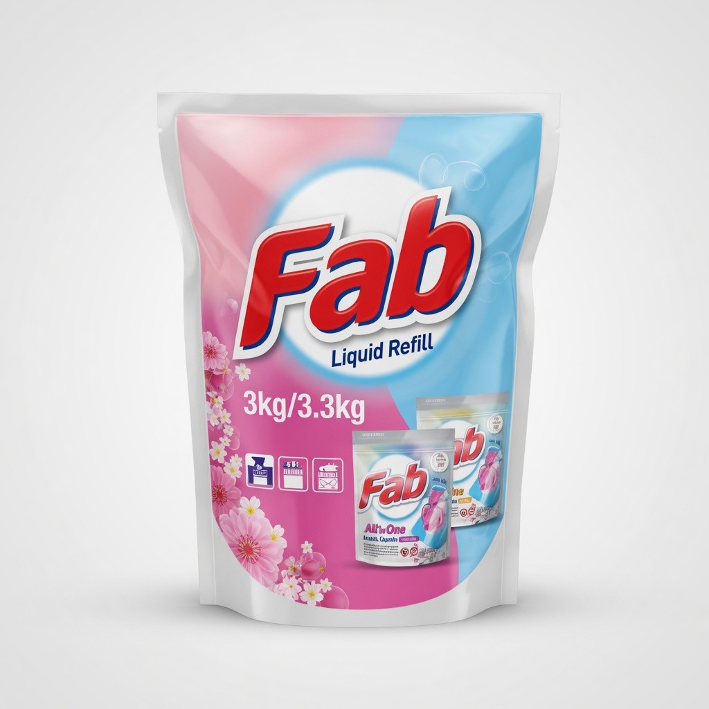 Fab Liquid Refill 3kg/3.3kg Assorted