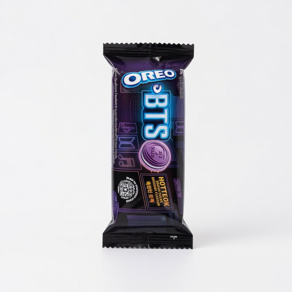 Oreo Bts Sandwich Biscuits Purple Brown Sugar 105g