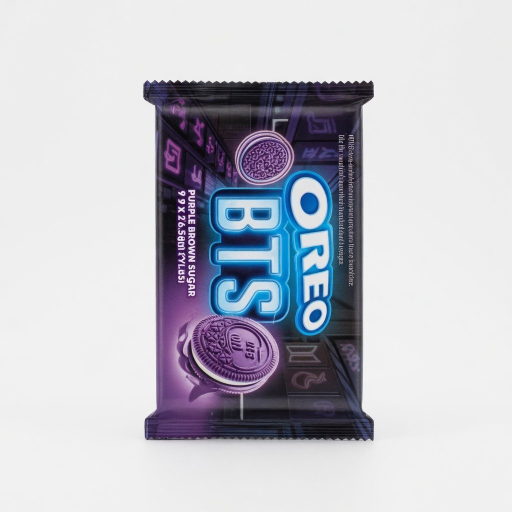 Oreo Sandwich Biscuits Purple Brown Sugar 9 x 26.5g