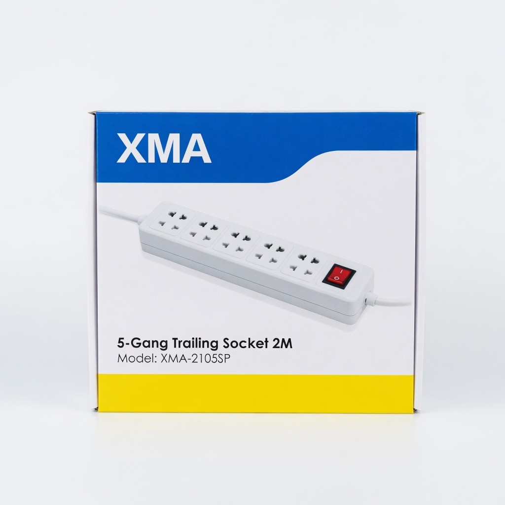 Xma 5-Gang Trailing Socket 2m Model: Xma-2105sp
