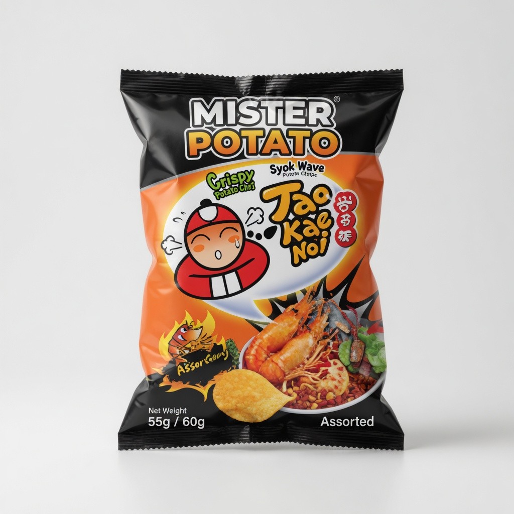 Mister Potato Syok Wave/Potato Chips Assorted