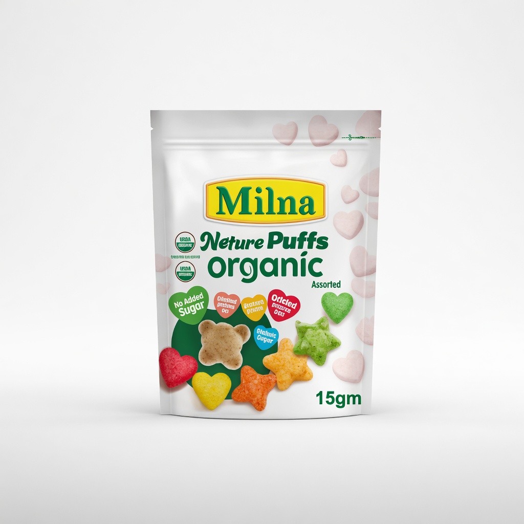 Milna Nature Puffs Organic Assorted