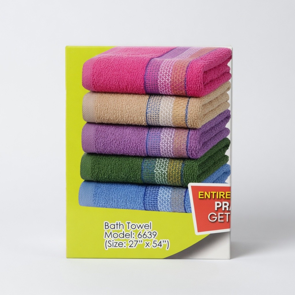 Bath Towel Model: 6639 (Size: 27" x 54")