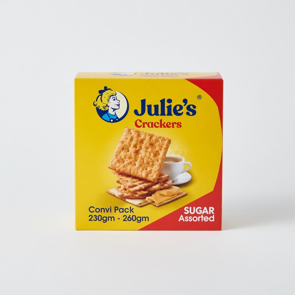 Julie's Crackers Convi Pack 230gm-260gm Assorted