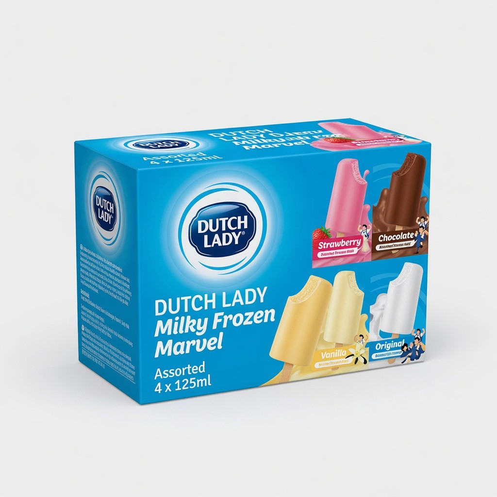 Dutch Lady Milky Frozen/Marvel 4×125ml Assorted
