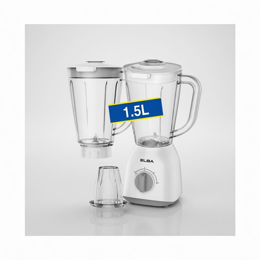 Elba Twin Jug Blender Model: Ebg-J1536fj(wh)
