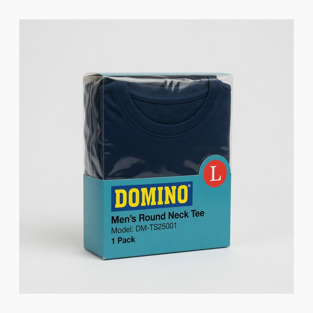 Domino Men's Round Neck Tee Model: Dm-Ts25001