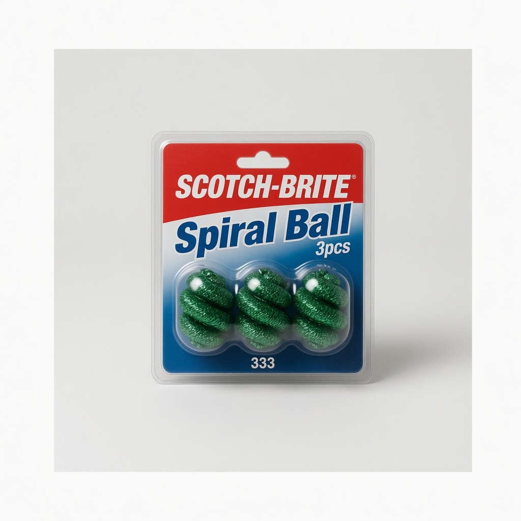 Scotch-Brite Spiral Ball 3pcs Model: 333