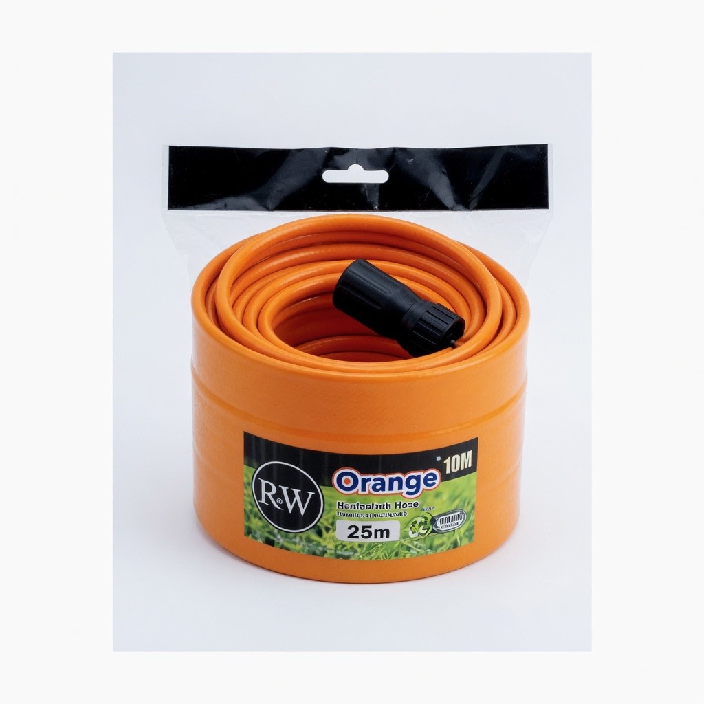 10m Orange Pvc Hose with Nozzle
