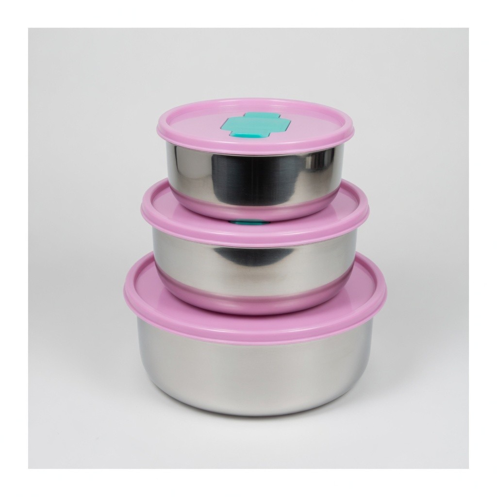 Stainless Steel Indian Pot Set 3pcs