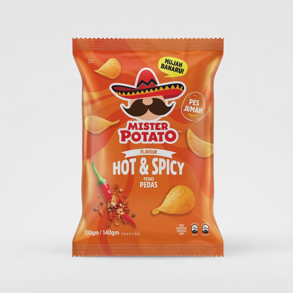 Mister Potato Syk Wave/Potato Chips 130gm/140gm Assorted
