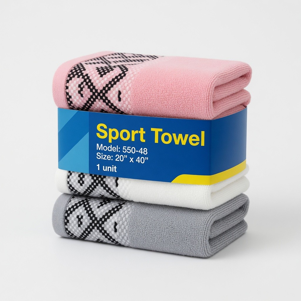 Sport Towel Model: 550-48 (Size: 20" x 40")
