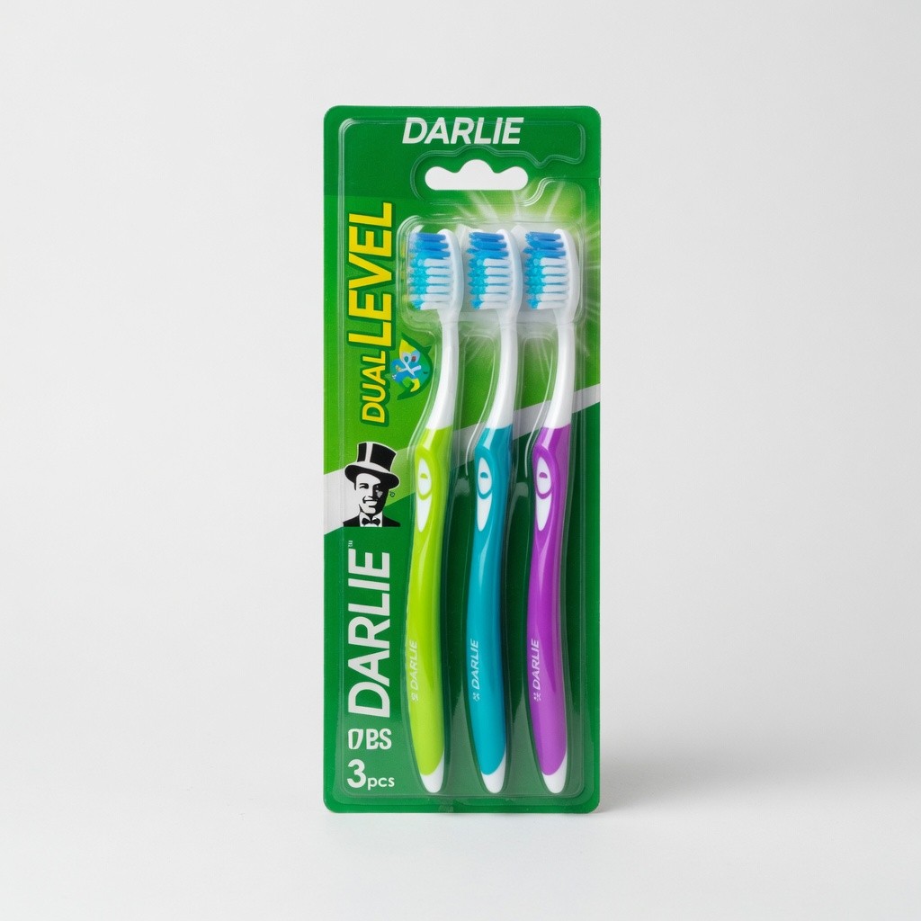 Darlie Dual Level Toothbrushes 3pcs