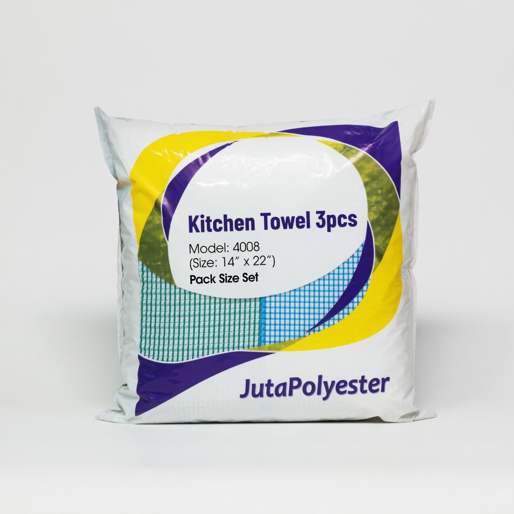Kitchen Towel 3pcs Model: 4008 (Size: 14" x 22"