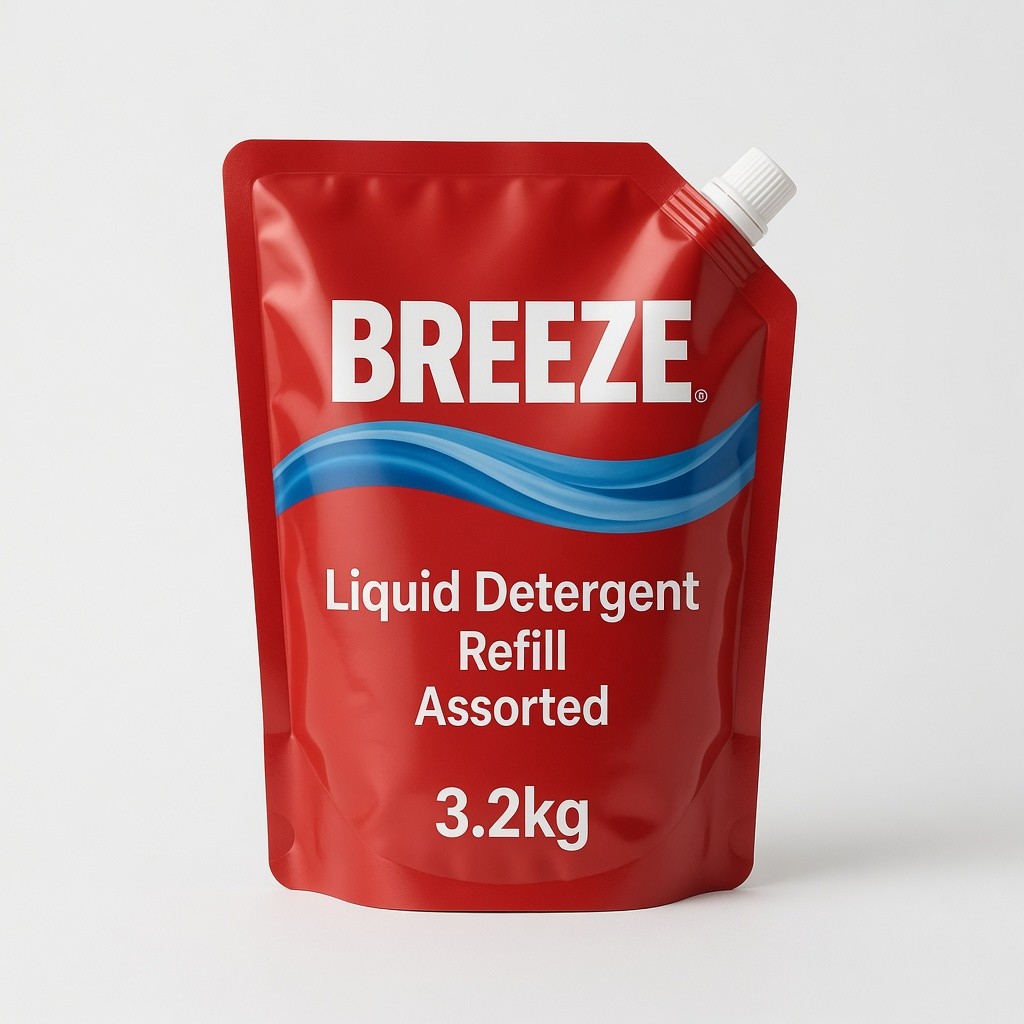 Breeze Liquid Detergent Refill 3.2kg Assorted