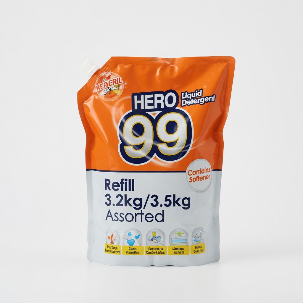 Hero99 Liquid Detergent Refill 3.2kg/3.5kg Assorted