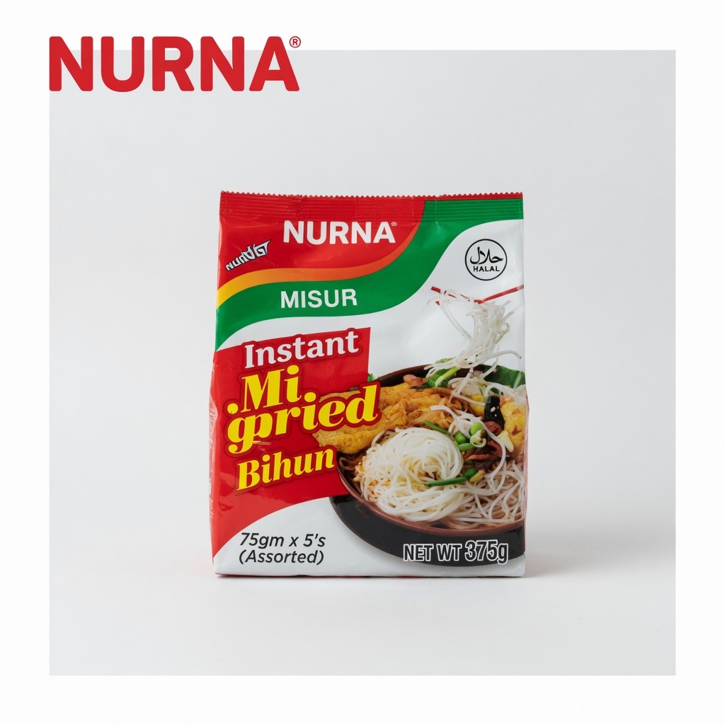 Nuna Instant Dried Bihun 200g x 5's (Assorted)