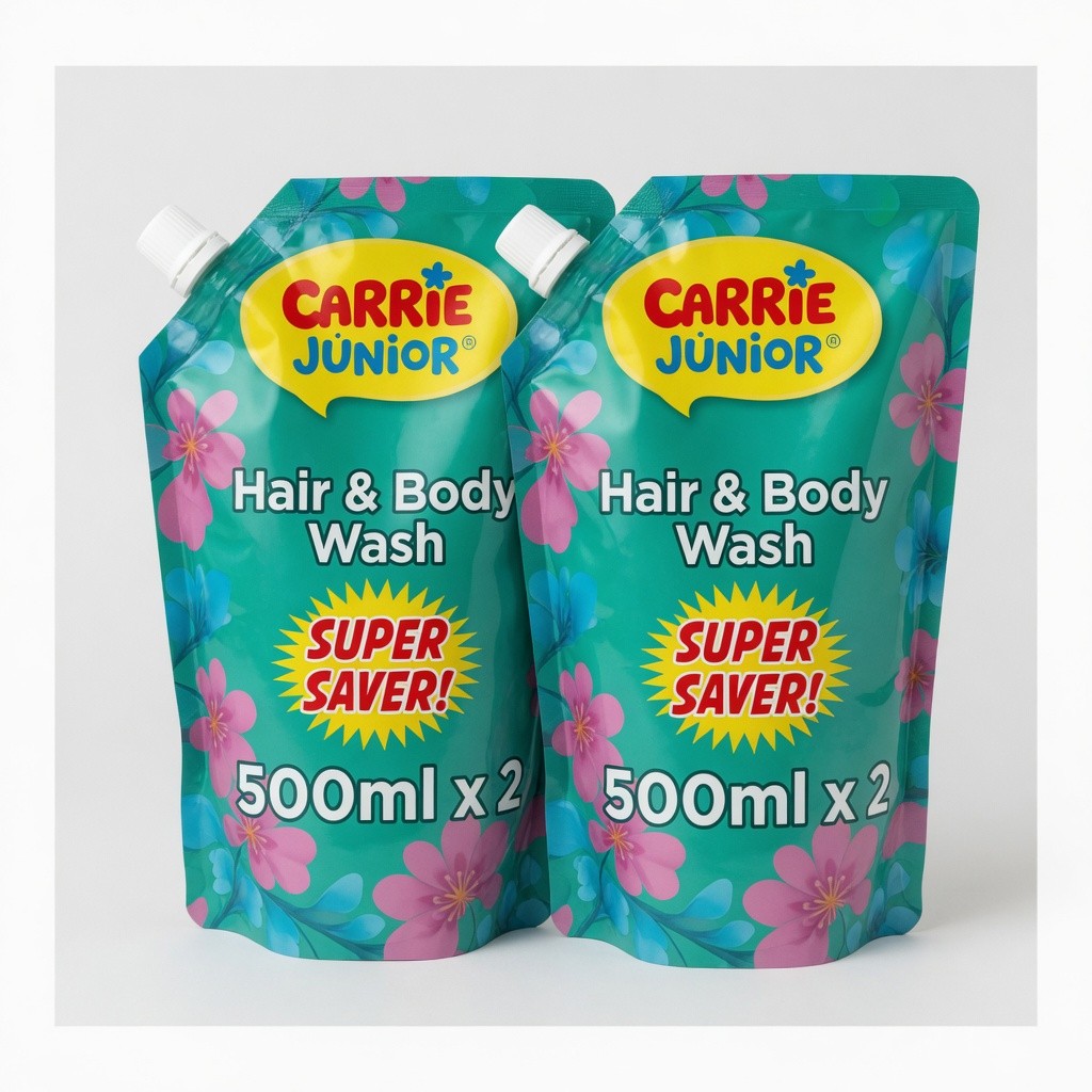Carrie Junior Hair & Body Wash 500ml x 2 (Assorted Variants)
