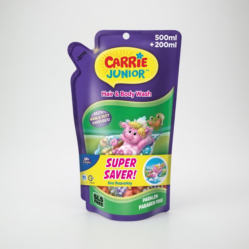 Carrie Junior Body Wash 500ml + 200ml