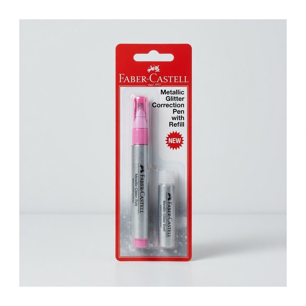 Faber-Castell Metallic Glitter Correction Pen with Refill