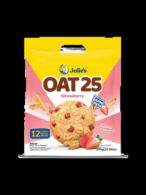 Julie's Oat 25 Chocolate, Ten Grains, Strawberry