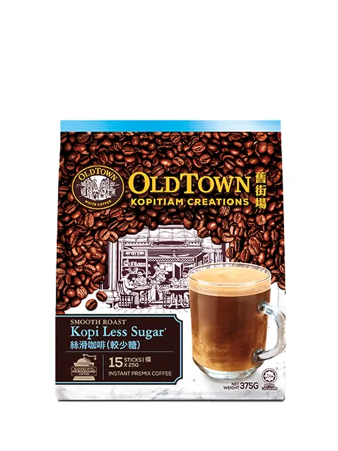 Old Town Kopitiam Smooth Roast Less Sugar 15×25g