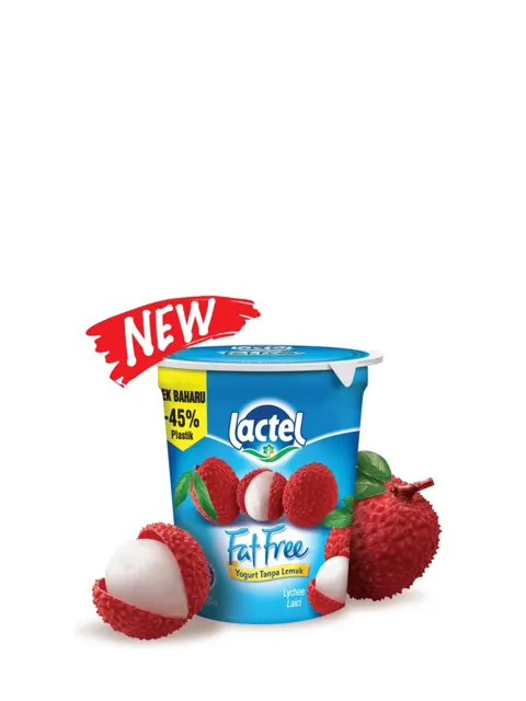 Lactel Fat Free Yog Lychee 130g